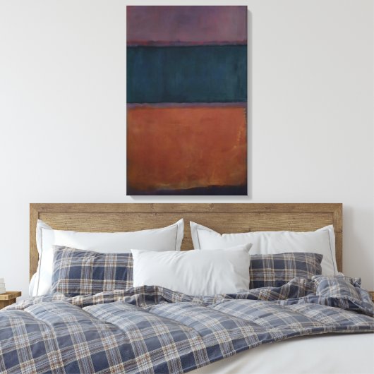 Mark Rothko - Zonder titel - 1963 Canvas Afdruk (Insitu (Slaapkamer))