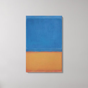 Mark Rothko - Zonder titel Rood, blauw, Sinaasappe Canvas Afdruk