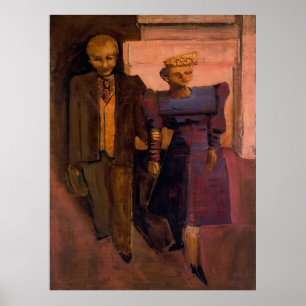 Mark Rothko - Zonder titel (staande man en vrouw) Poster