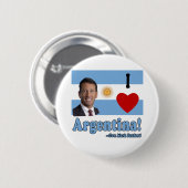 Mark Sanford I Love Argentina Ronde Button 5,7 Cm (Voorkant /achterkant)