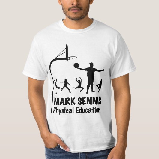 Mark Sennis - Fysieke Onderwijs T-shirt (Voorkant)