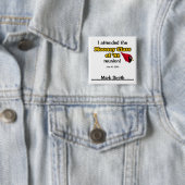 Mark Smith Vierkante Button 5,1 Cm (In situ)