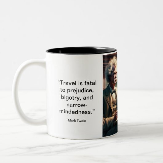 Mark Twain Bekende Quote Koffie Mok (Links)
