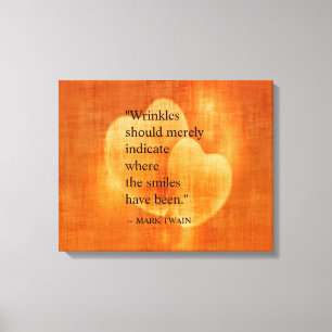 Mark Twain Birthday Quote Canvas Afdruk