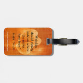 Mark Twain Birthday Quote met hart Bagagelabel (Achterkant horizontaal)