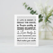 Mark Twain - Breek de regels Briefkaart (Staand voorkant)