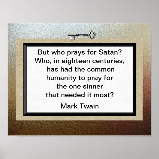 Mark Twain citaat Poster (Voorkant)