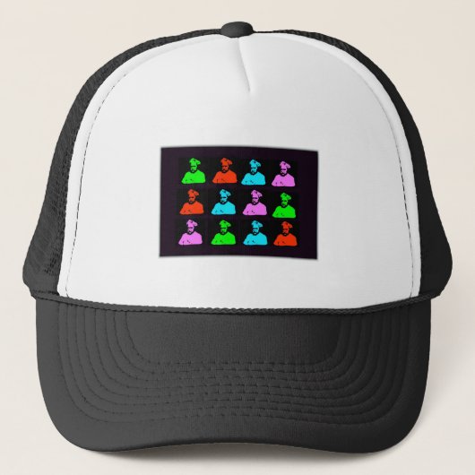 Mark Twain Collage Trucker Pet (Voorkant)