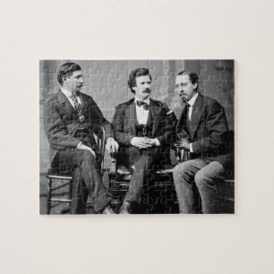 Mark Twain, George Alfred Townsend en David Gray Legpuzzel