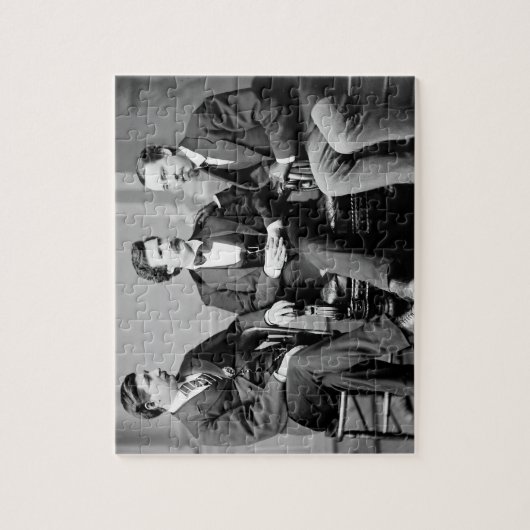 Mark Twain, George Alfred Townsend en David Gray Legpuzzel (Verticaal)