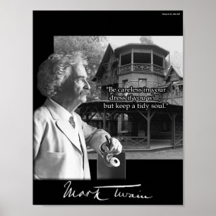 Mark Twain: Het Ontwerp die van de douane diverse Poster