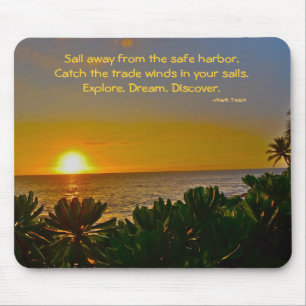 Mark Twain Inspirerend Quotes Carpe Diem Muismat