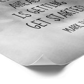 Mark Twain literary quote poster grijs waterverf (Hoek)