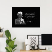 Mark Twain over veroudering Poster (Thuiskantoor)