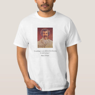 Mark Twain pipe roken t-shirt