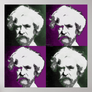 Mark Twain Pop Art Print