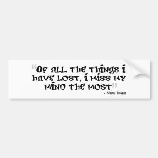 Mark Twain Quotable Bumpersticker