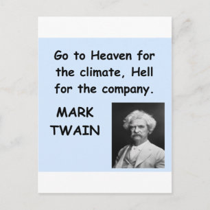 Mark Twain quote Briefkaart