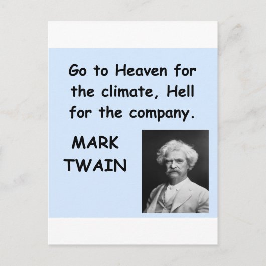 Mark Twain quote Briefkaart (Voorkant)