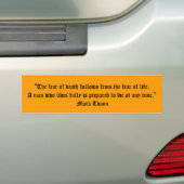 Mark Twain Quote Bumpersticker (Op auto)
