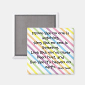 Mark Twain Quote Magneet (Voorkant / Achterkant)