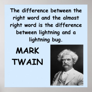 Mark Twain-quote Poster