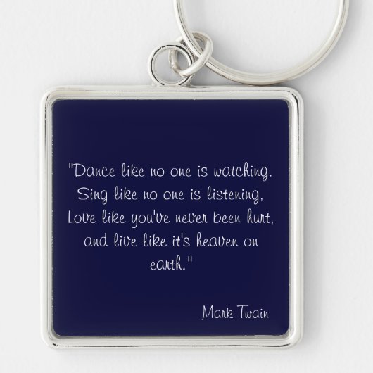 Mark Twain Sleutelhanger (Voorkant)