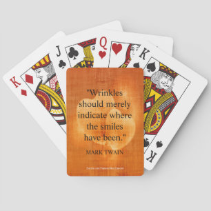 Mark Twain Verjaardagscitaat Met Hartjes Pokerkaarten
