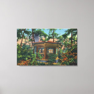 Mark Twain's Study at Quarry Boerderij, East Hill Canvas Afdruk