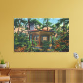 Mark Twain's Study at Quarry Boerderij, East Hill Canvas Afdruk (Insitu (Woonkamer))