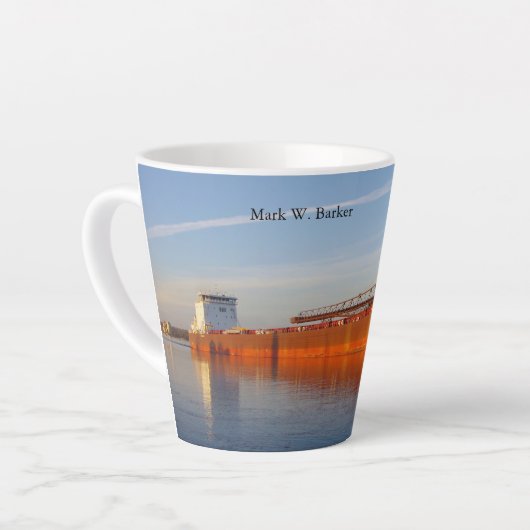 Mark W. Barker latte mug (Angle gauche)