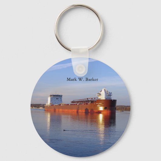 Mark W. Barker metaalsleutelketen Sleutelhanger (Voorkant)