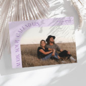 Mark Your Calendars Lilac Curved Frame Photo Save The Date