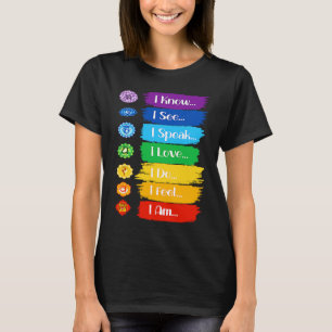 Marka Yoga Ik Nu Ik zie Ik spreek Ik hou van Ik do T-shirt