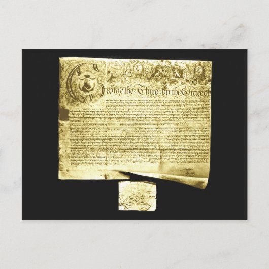 Markbrief voor een schipper van Liverpool Briefkaart (Voorkant)