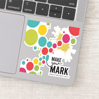 Markeer je merkkleurige stippen sticker
