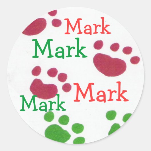 Markeer naam sticker (Voorkant)
