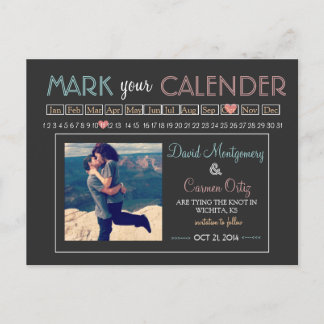 "Markeer uw agenda" Save the Date Aankondigingskaart