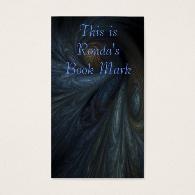 Markeerstift voor ruimteboeken visitekaartje (Voorkant)