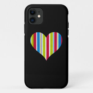 Marker Lines - Groen Rood Blauw - Liefdeshart iPhone 11 Hoesje