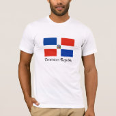 Markering Dominicaanse Republiek, aangepast ontwer T-shirt (Voorkant)