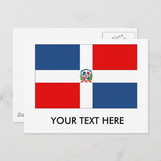 Markering Dominicaanse Republiek Briefkaart (Voorkant / Achterkant)