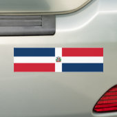 Markering Dominicaanse Republiek Bumpersticker (Op auto)