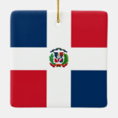 Markering Dominicaanse Republiek Keramisch Ornament (Achterkant)