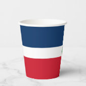 Markering Dominicaanse Republiek Papieren Bekers (Voorkant)