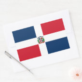 Markering Dominicaanse Republiek Rechthoekige Sticker (Envelop)