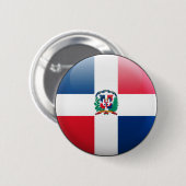Markering Dominicaanse Republiek Ronde Button 5,7 Cm (Voorkant /achterkant)