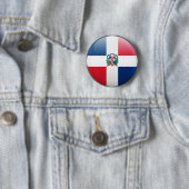 Markering Dominicaanse Republiek Ronde Button 5,7 Cm (In situ)