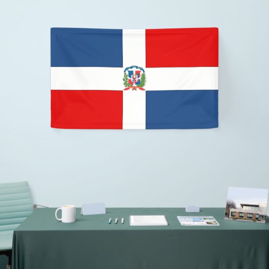 Markering Dominicaanse Republiek Spandoek (Beurs)