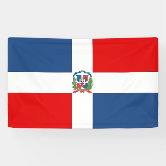 Markering Dominicaanse Republiek Spandoek (Horizontaal)